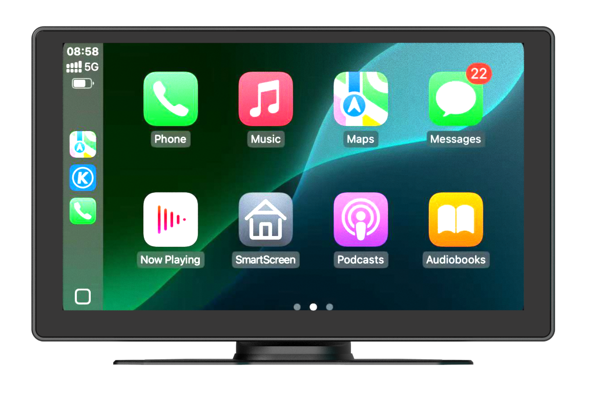 Autoradio Multimédia Écran Tactile avec Apple CarPlay & Android Auto – GPS Bluetooth Universel